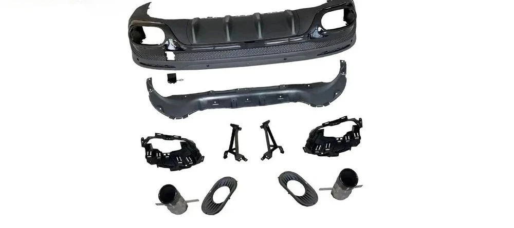 

Rear Bumper Lip Diffuser for GLB X247 2019+ Style Body Kit with Exhaust Tips