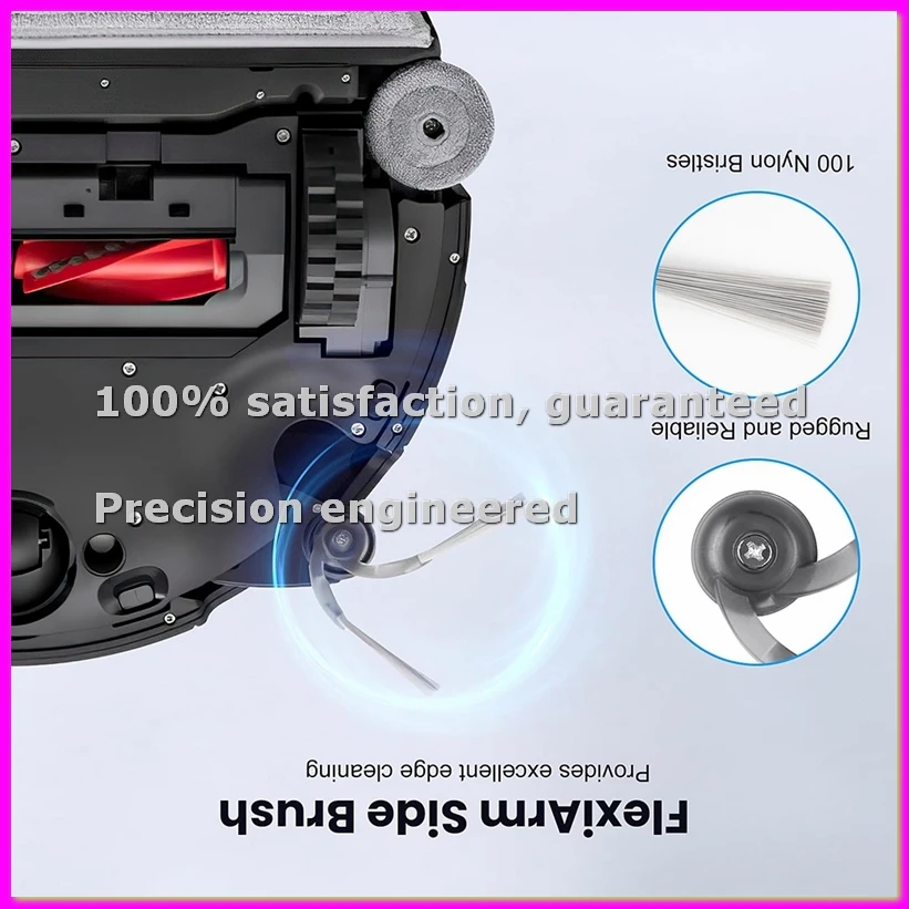 Запасные части для Saros Z70/G30: основная щетка с защитой от наматывания, боковая щетка, фильтр, мешки для пыли, расходные материалы - AD23