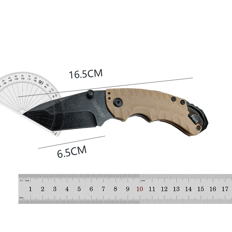 KS 8750 Mini Folding Knife Outdoor Portable Knife, Sharp Fruit Knife Quick Open Multi Purpose Gift Box Knife Packing