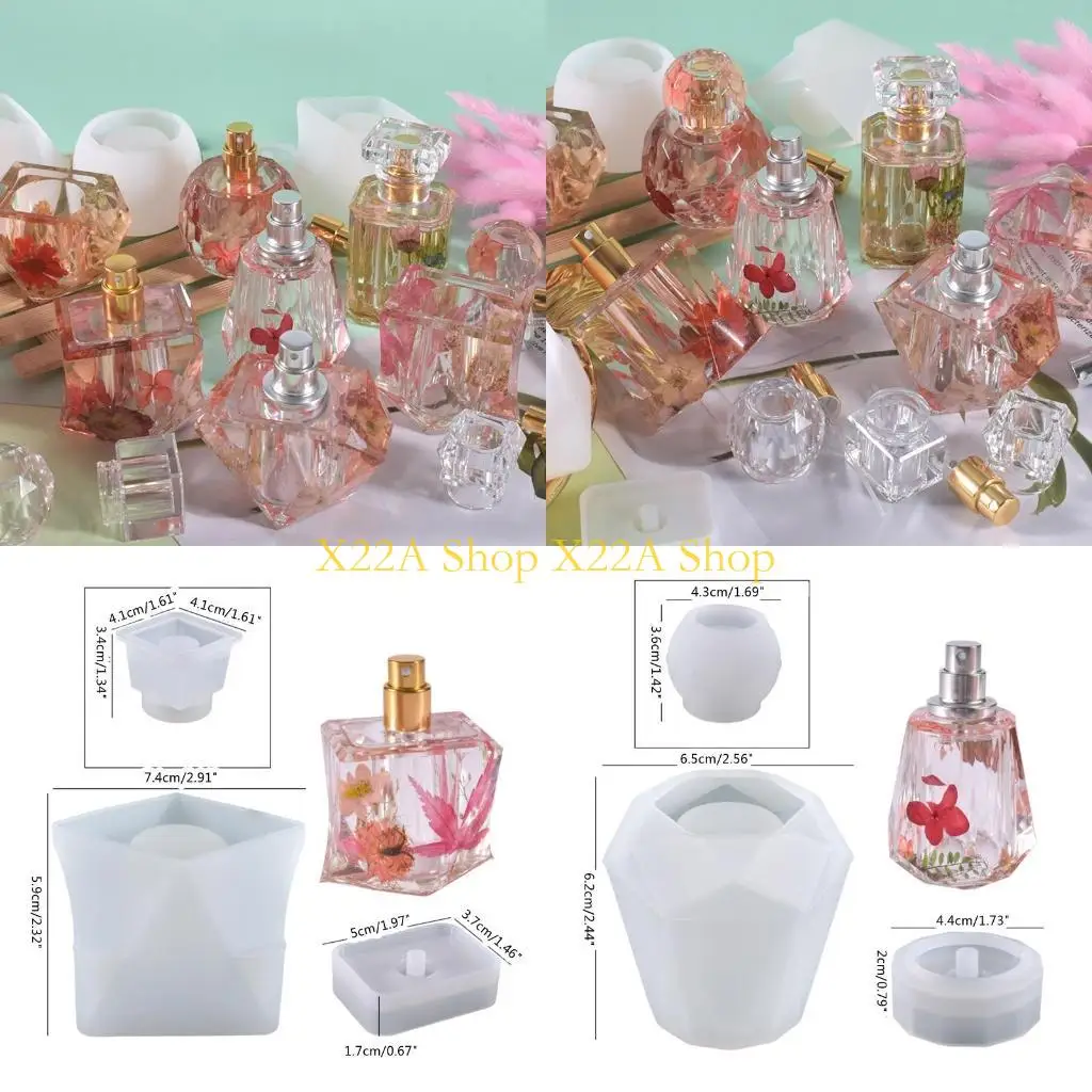 Unique DIY Epoxy Resin Silicone Mold Storage Bottle Storage Sealed Jar with Lid Craft