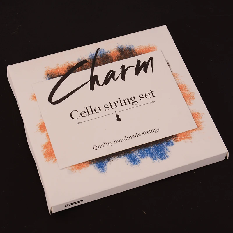 Xinghai Fuyin Charm Cello Strings Set A-D-G-C Steel Core Chrome Tungsten Wound Medium Tension Ball End Available in 4/4 to 1/8