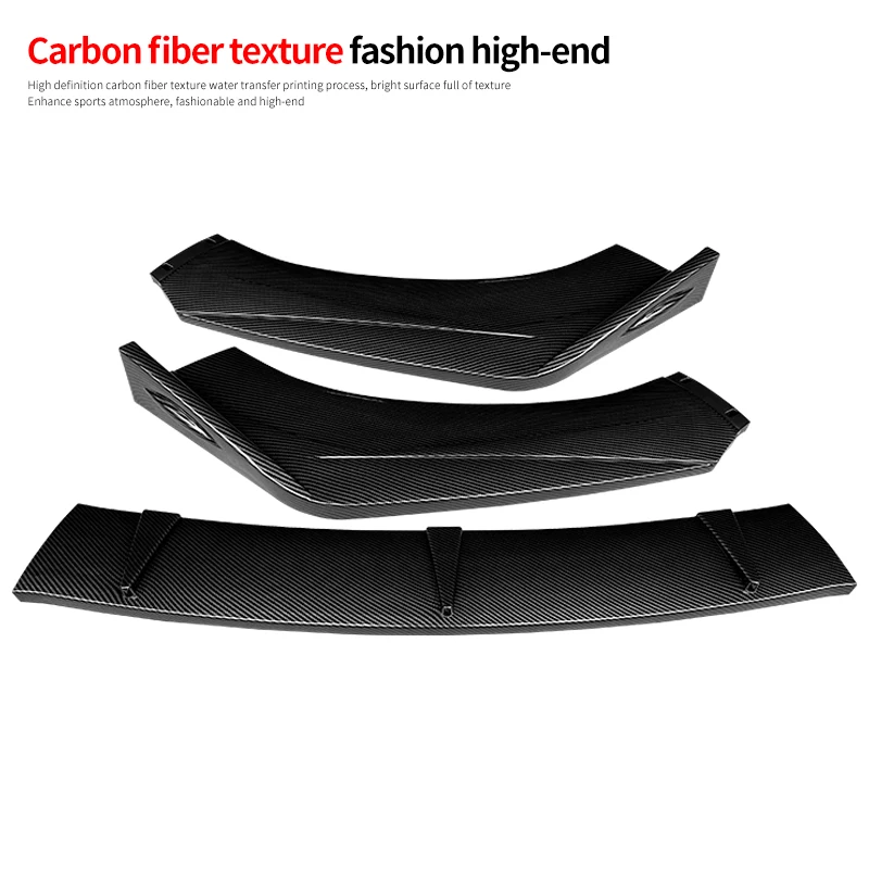 ForAudi RS6 A6 2013-2018 Accessories  The Car Front Bumper Splitter Lip Body Kit Spoiler Side Skirts Extensions Rear Wrap Angle