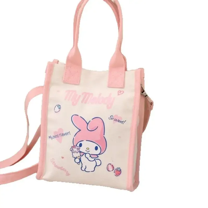 حقيبة كروسبودي صغيرة حقيبة قماش كروسبودي لطيف حقيبة ماكياج محمولة كتف واحد حقيبة المرحاض أنيمي الشكل Kawaii الكرتون