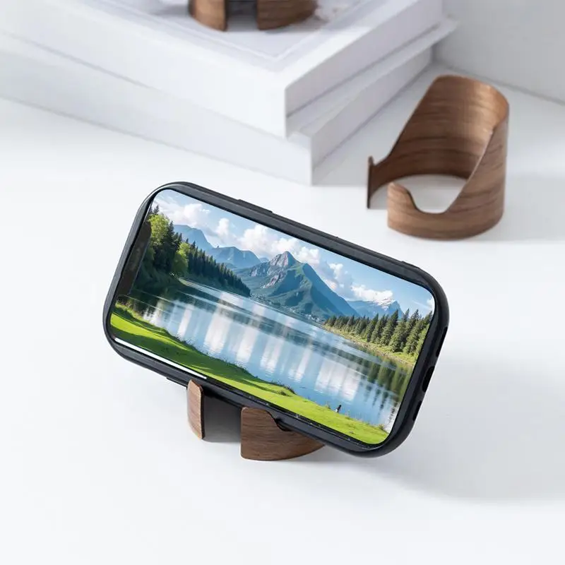 Настольный держатель для телефона, креативная многофункциональная подставка для книг, портативный деревянный дисплей для пластинок, украшения для гостиной для дома, школы