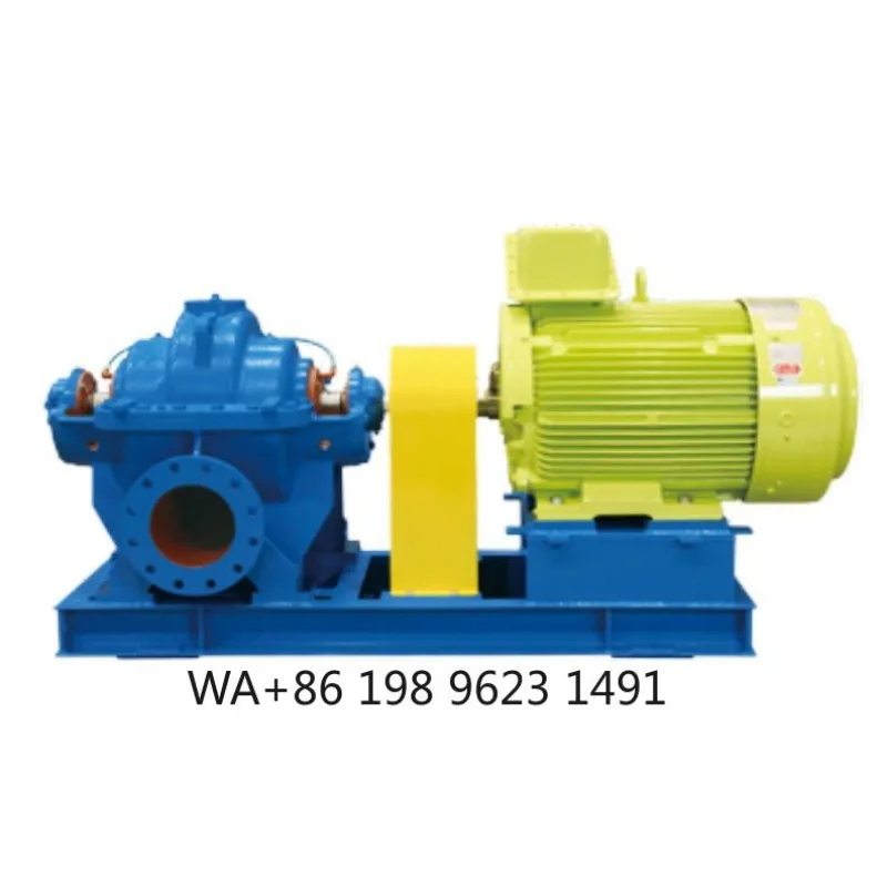 Large Flow Double Inlet Horizontal Centrifugal Pump Industrial Water Transfer Circulation Processing Pump Equipment