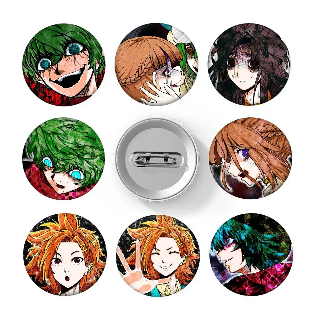 1pc Game Your Turn To Die Death Cartoon Style Badge Brooches On Backpack Decoration Round Enamel Pins For Accessorys