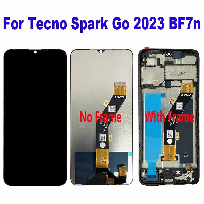 For Tecno Spark Go 2023 BF7n LCD Display Touch Screen Digitizer Assembly Replacement Accessory