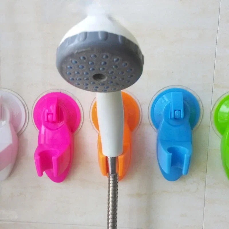 1Pcs Shower Sprinkler Holder Portable Shower Head Shelf Plastic Vacuum Suction Type Holder Bathroom Accessories