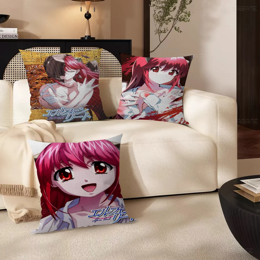 

Elfen Lied Cushion Cover Pillowcase Upholstery Sofa Throw Pillow Home Decor Pillowcas