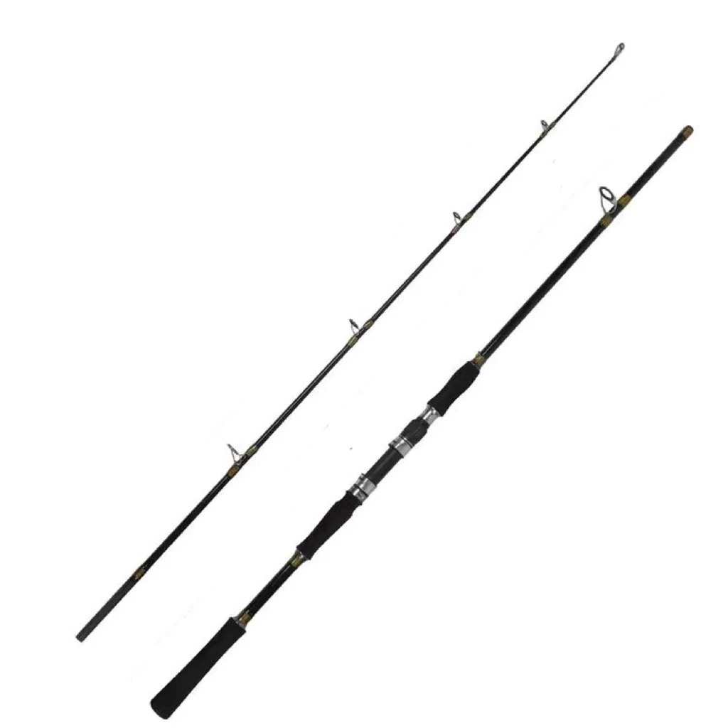 عصا صيد أبو شارك خفيفة الوزن وفائقة الصلابة، عصا صيد احترافية للرمي البعيد، عصا لليخوت وصيد الأسماك الكبيرة مصنوعة من ألياف ا...