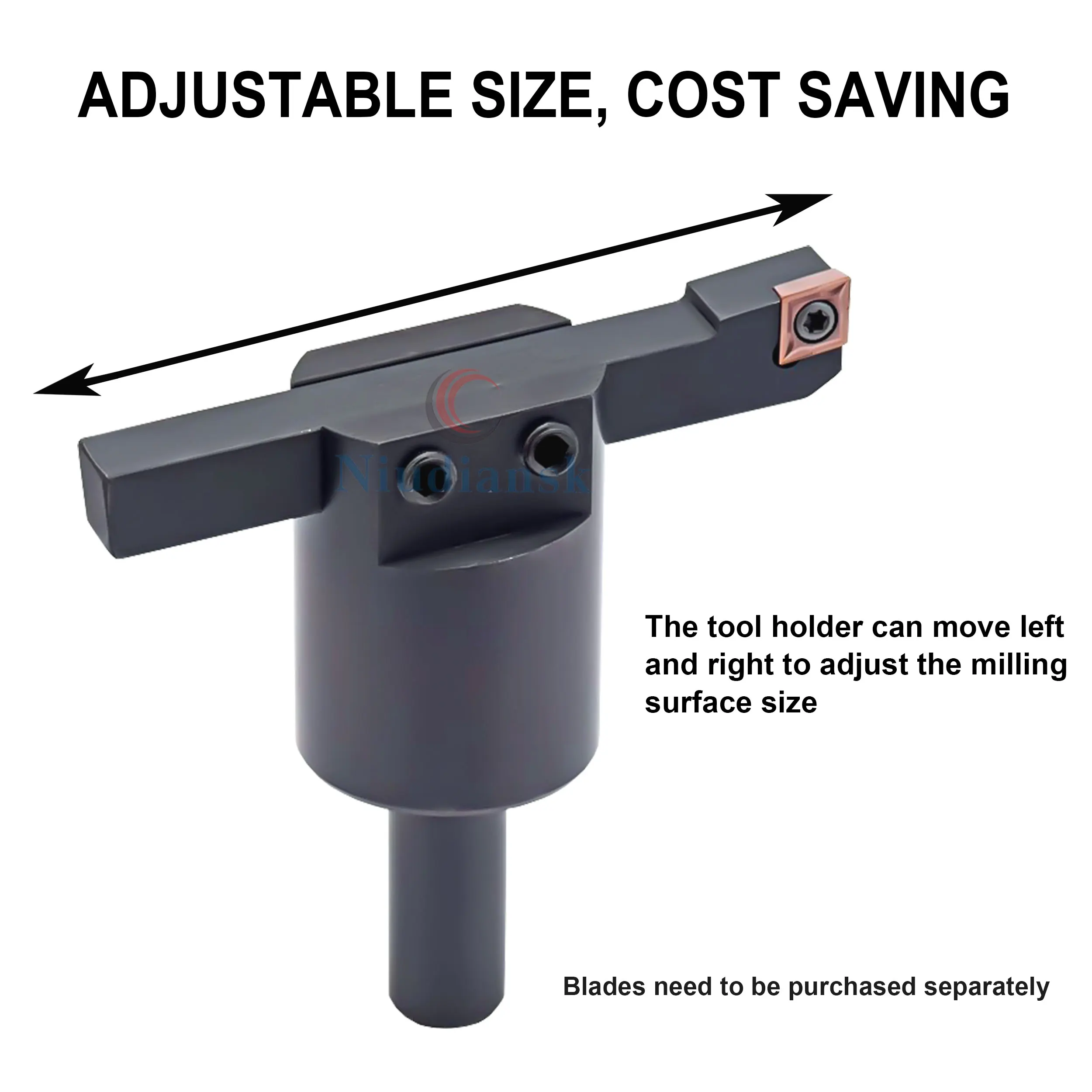 CNC Milling Machine Flat Adjustable Size Flying Surface Smooth Tool Holder SCLCL Machining Center Flat Face Milling Cutter Disc