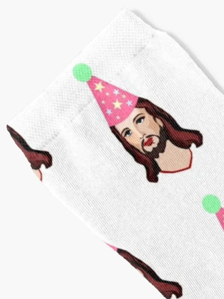 Happy Birthday Jesus Funny Christmas Shirt Socks Children's floral Man Socks Women's