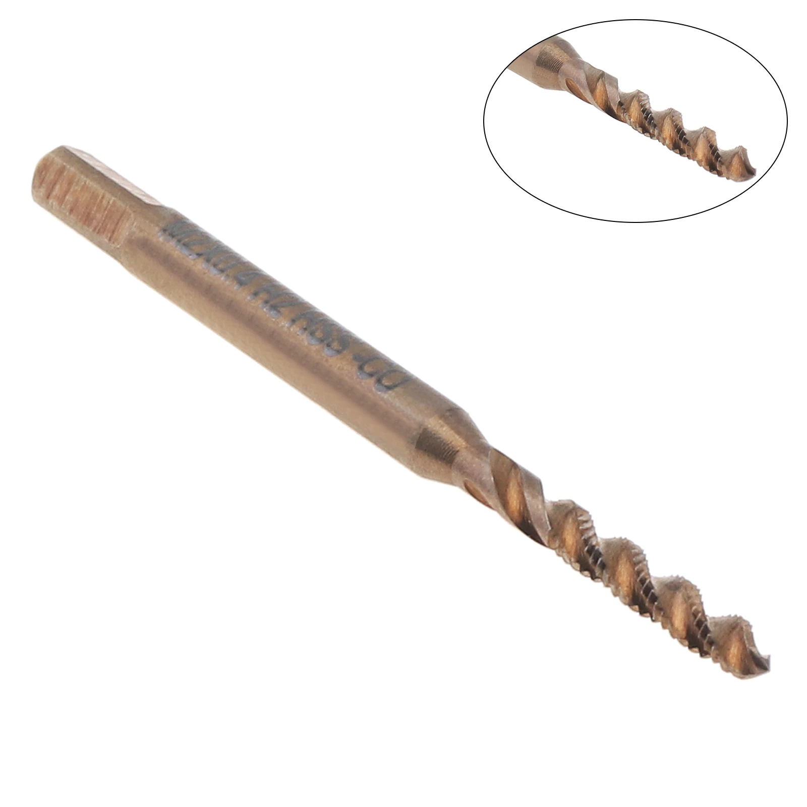 

M2 0.4mm Coated Spiral Metric Thread Tap Pitch Cobalt High Speed Carbon Steel Screw Tap Drill Bit Threading Tool