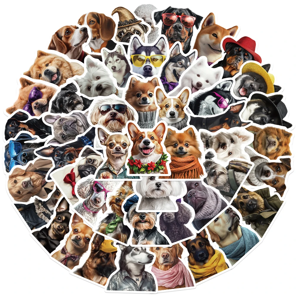 50 قطعة ملصقات حيوانات واقعية مضحك الكرتون صائق DIY بها بنفسك مجلة الهاتف المحمول خوذة سكيت دراجة ملصق للمراهقين هدية