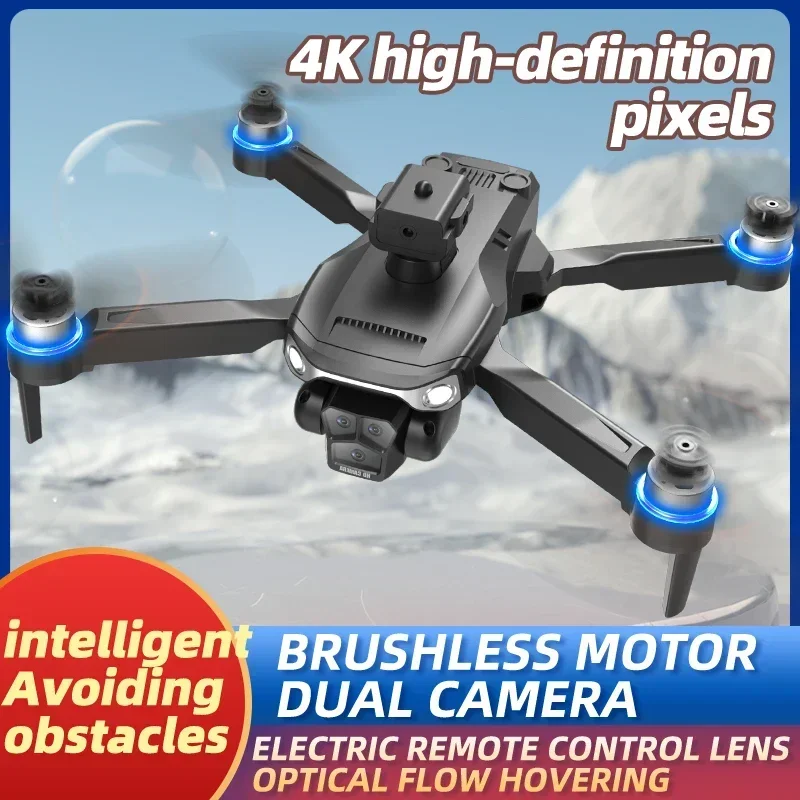 

Мини-дрон LF633 2025, профессиональная двойная камера 4K с дистанционным управлением, HD оптический поток, предотвращение препятствий, бесщеточный дрон, игрушка в подарок