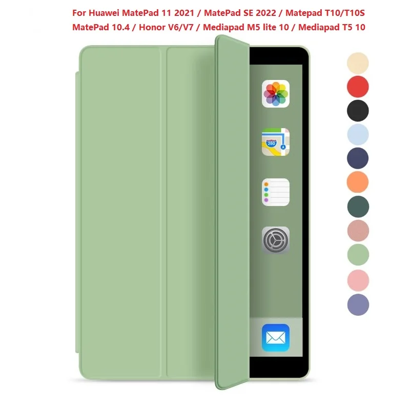 

Кожаный защитный чехол для планшета Huawei Matepad T10S 10,1 T10 9,7, MediaPad T5 10 M5 Lite 10,1 MatePad 11 Pro11 10,4 10,8