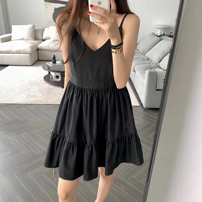 

V-Ne Skirt Korean Sle Women's Faion Spring Autumn Winter Casual Regular Fit Inner Wear School Street Sle Outdoor