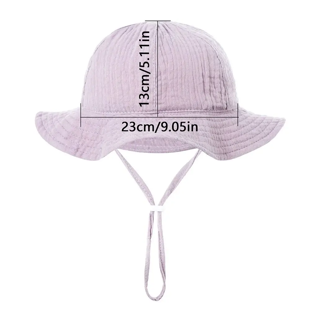 Boys Girls UV Protection Baby Kids Bucket Hat Sun Cap Beach Hat Panama Cap