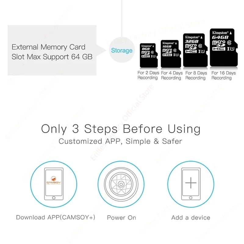 Imagem -04 - Mini Câmera ip sem Fio com Detecção de Movimento hd Wi-fi ir Visão Noturna Filmadoras Ímã de Vídeo Gravação em Loop Smart Home