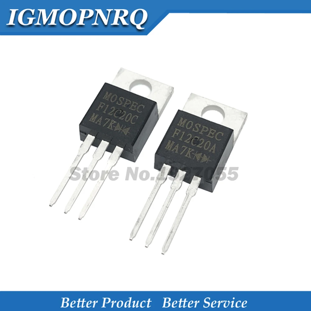 10PCS F12C20A F12C20C TO-220 12C20A 12C20C Transistor new original