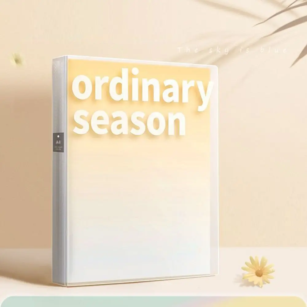 

40/60/100 Pockets A4 File Folder Bag Large Capacity Waterproof A4 File Organizer Gradient color Document Folder Archives