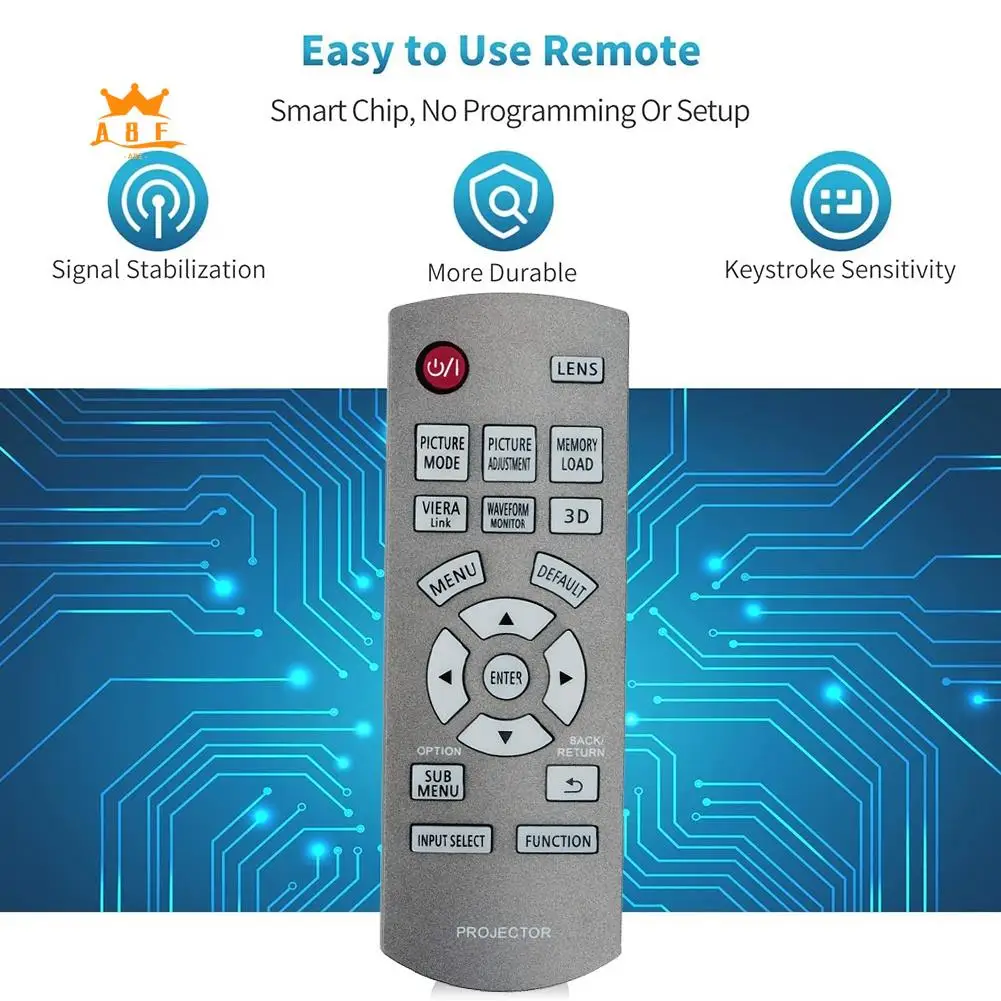 

A08E-N2QAYB000680 Replace Remote Control For Panasonic DLP Projector PT-AT5000E PT-AT6000E PT-AE7000 PT-AE8000 PT-AE8000EA
