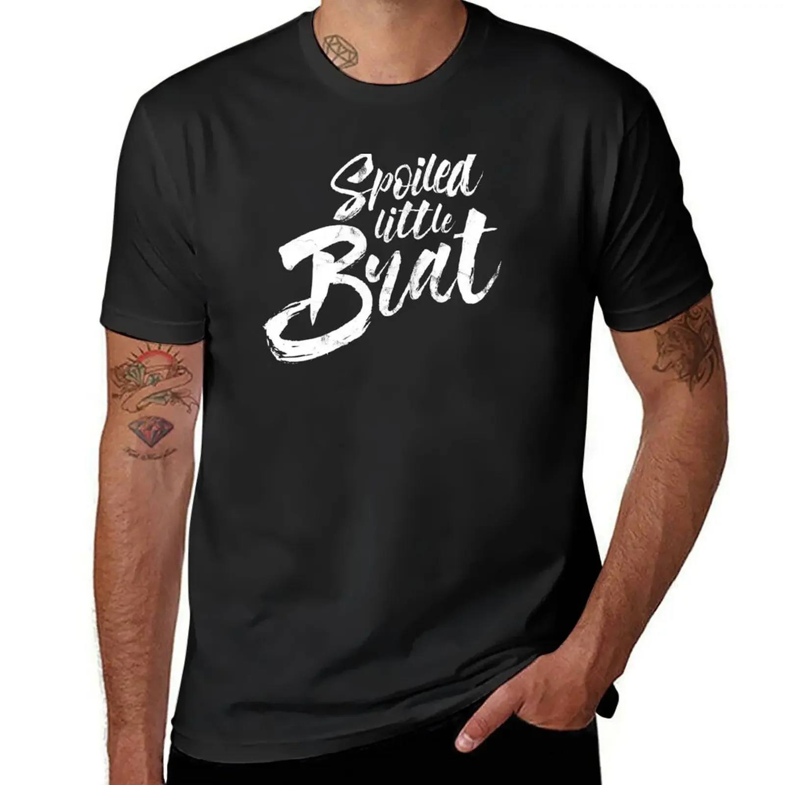 

Spoiled Little Brat - White T-Shirt Blouse tees funny t shirts for men