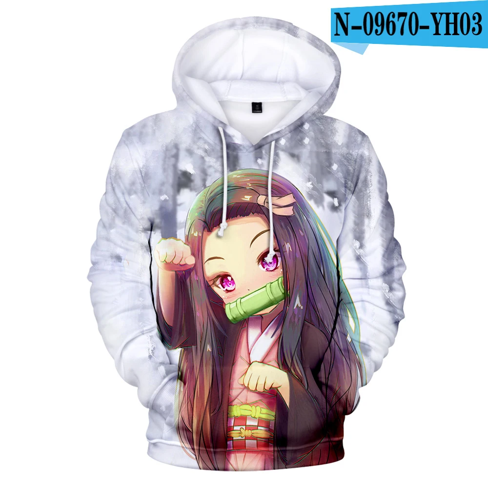 

3D Anime Demon Slayer Kimetsu No Yaiba Printed Hoodies Men Women Hoodie Harajuku Sweatshirts Boys Girls Tracksuits Clothes