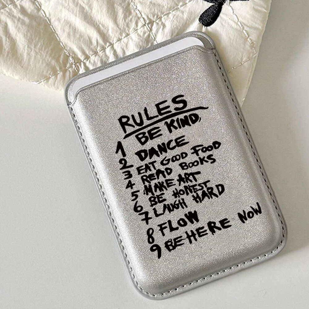 Rules Leder-Kartenetui Handyhülle Kartenhalter für Magnetische Hülle Geeignet für alle iPhones mit Magsafe-Kartenfunktion Rückseitentasche – Detail 5