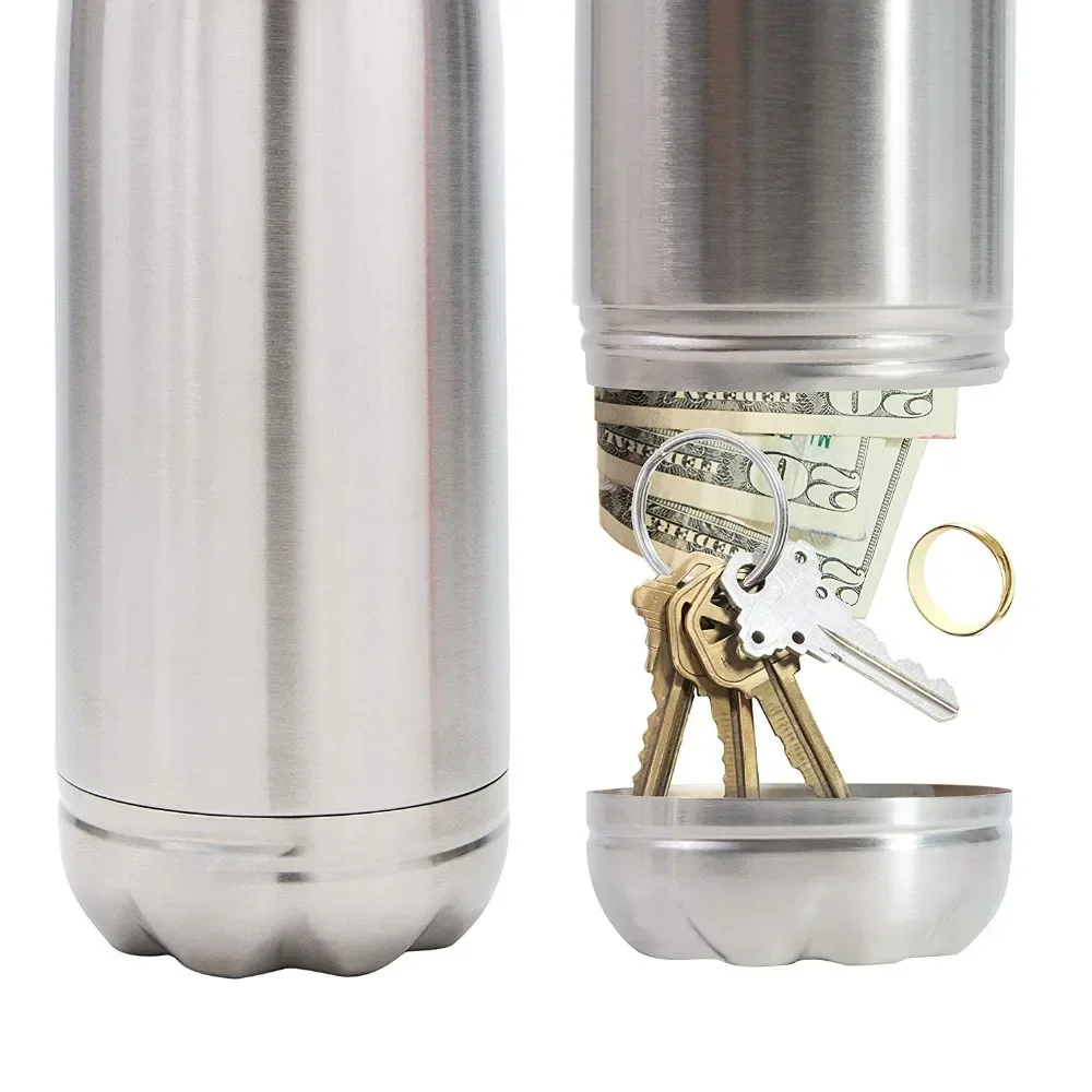 1PC Diversion Water Bottle Can Safe Stainless Steel Tumbler with Hiding Spot for Money With Patent