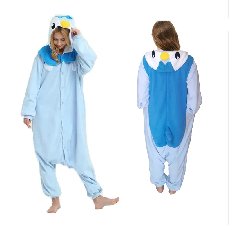 

Piplup Onesies Cartoon Kigurumi Halloween Cosplay Costume Pajamas Women One-Piece Suit Christmas Pijamas Full Body Homewear