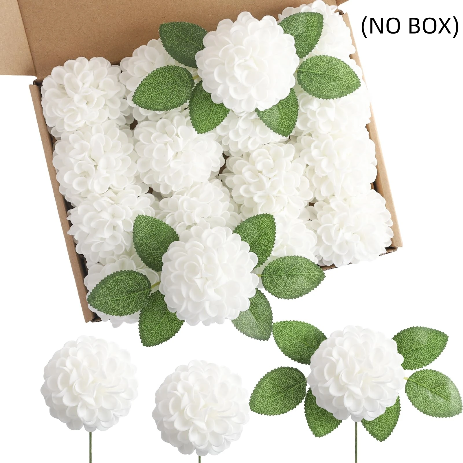 25 Stück künstliche Schaumstoff-Dahlie-Gänseblümchen-Blumen mit Stiel, DIY, Hochzeit, Brautstrauß, Tischdekoration, Arrangement, Party-Dekoration – Detail 14