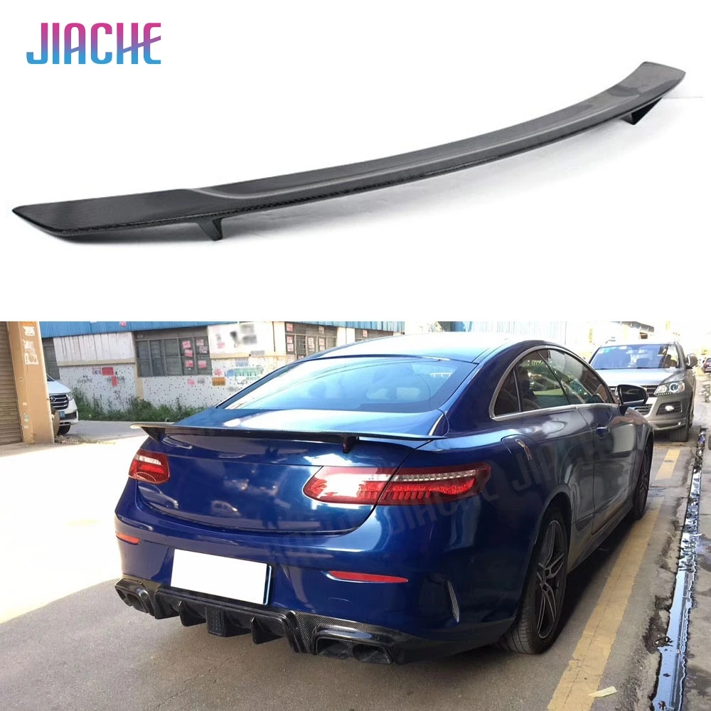 For W238 Carbon Fiber Rear Spoiler for Mercedes Benz E Class 2-Door Coupe E250 E300 E350 2017 2018 2019 Rear Trunk Wings