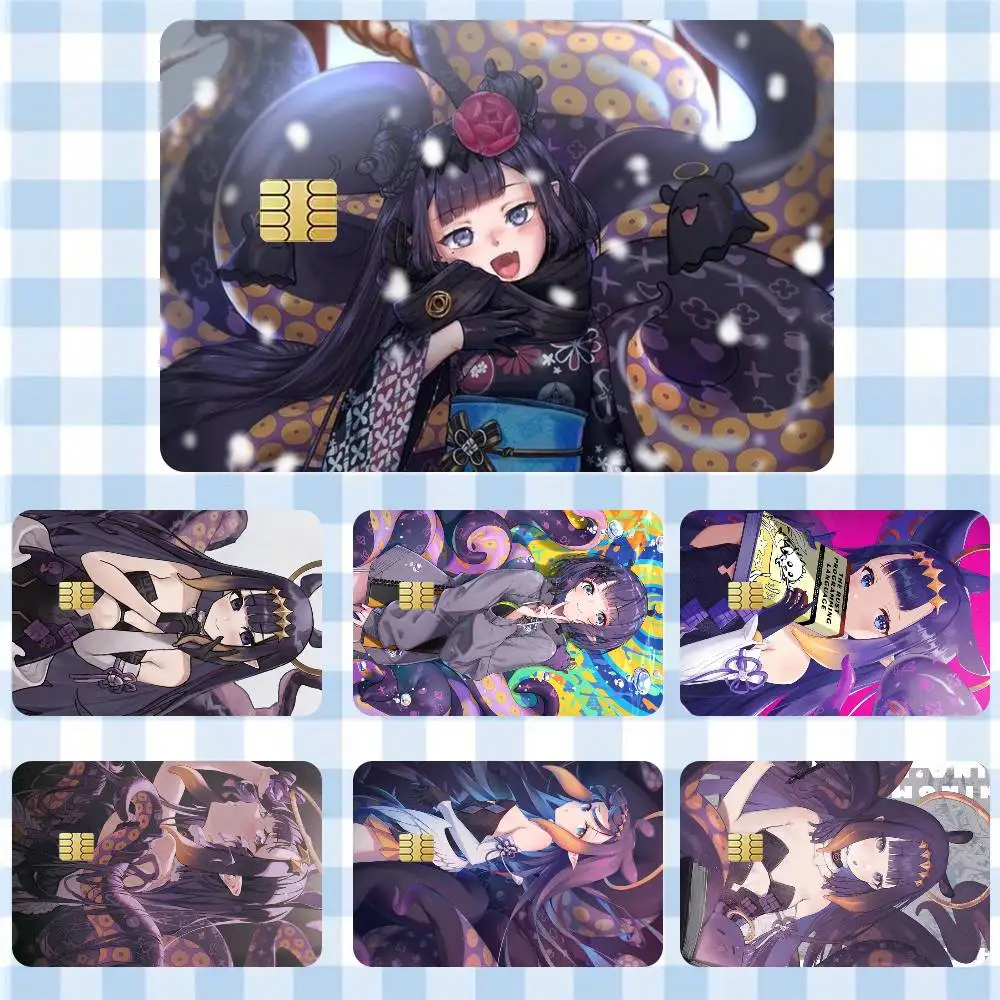 

Ninomae Ina Hololive VTuber Sticker Film Tape Skin for Credit Card Debit Card Waterproof Stickers