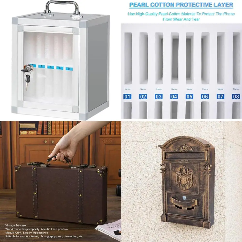 

Classroom Mobile Phone Storage Solutions: Transparent Safe Deposit Boxes for Student and Staff Cell Phones