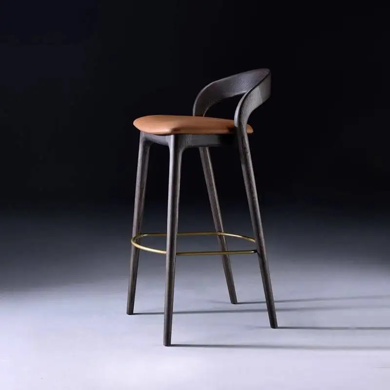 Peça decorativa design cadeira de bar suporte traseiro café da manhã balcão fezes cadeira de bar jantar ergonômico sgabello cucina móveis