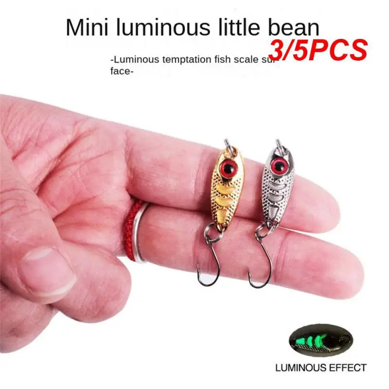 3/5PCS Bait Rotating Metal VIB Vibration Spinner Spoon Fishing Lures1.5g 2.5g 3.5g 5g Jigs Trout Winter Fishing Hard Baits