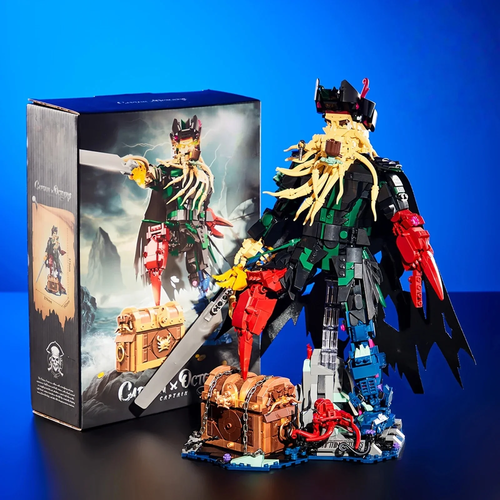 

НОВИНКА 2026: Набор для сборки модели пиратского капитана из 1705 деталей MOC – развивающий конструктор для мальчиков, идеальный подарок на Рождество