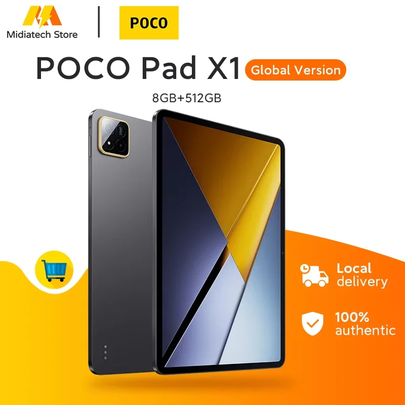 Versión global POCO Pad X1 Snapdragon 7+ Gen 3 Procesador 3,2K 144 Hz Pantalla nítida Batería de 8850 mAh Carga de 45 W Tableta POCO