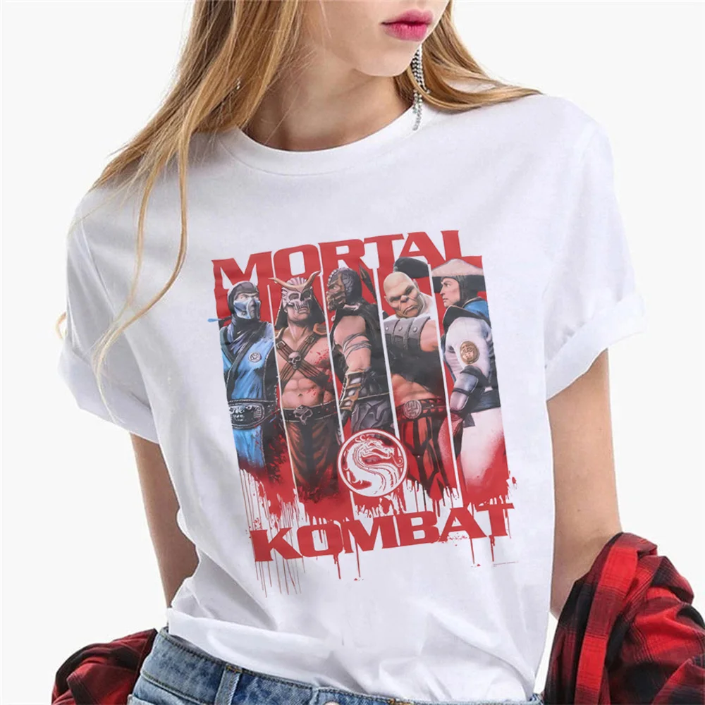 Mortal Kombat t shirt women harajuku Y2K funny top female anime clothes