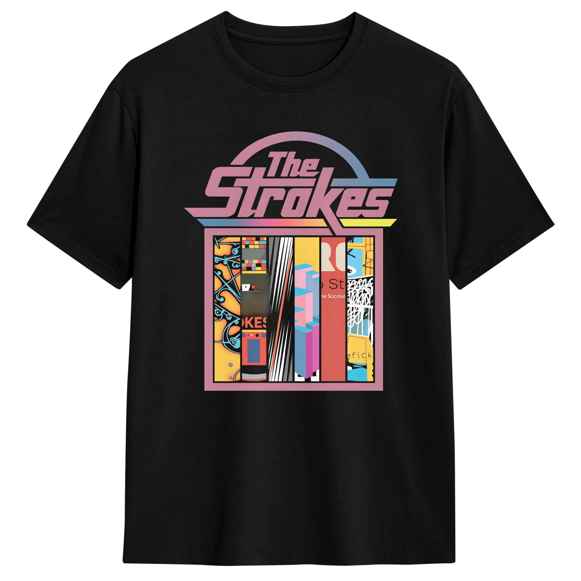 The Strokes Band 100 Cotton T Shirt For Men Summer  Aesthetic T Shirts O Neck Leisure Tees Oversized Print Tops