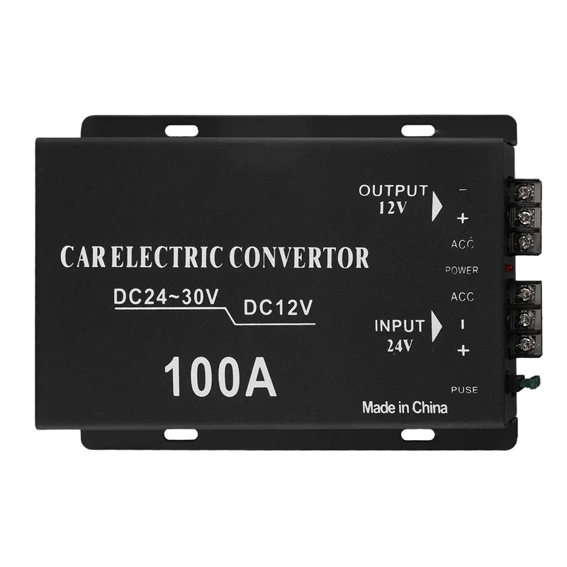

B17B DC 24V To 12V DC Step-Down Voltage Converter 100A 1200W DC Buck Module Adapter 20-30V To 12V DC Regulator Reducer