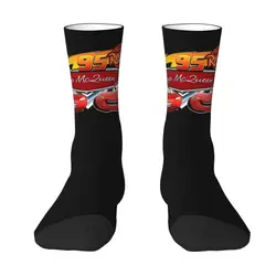 Harajuku Lightning McQueen Socks Women Men Warm 3D Printing Cartoon Basketball Sports Socks