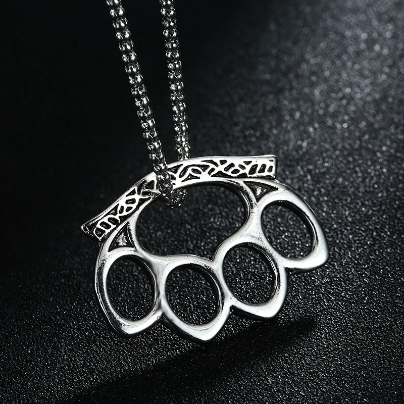 

necklace tiger Finger Pendant Necklace Fashion Jewelry Retro Texture Sweater Chain Necklace Pendant Jewelry