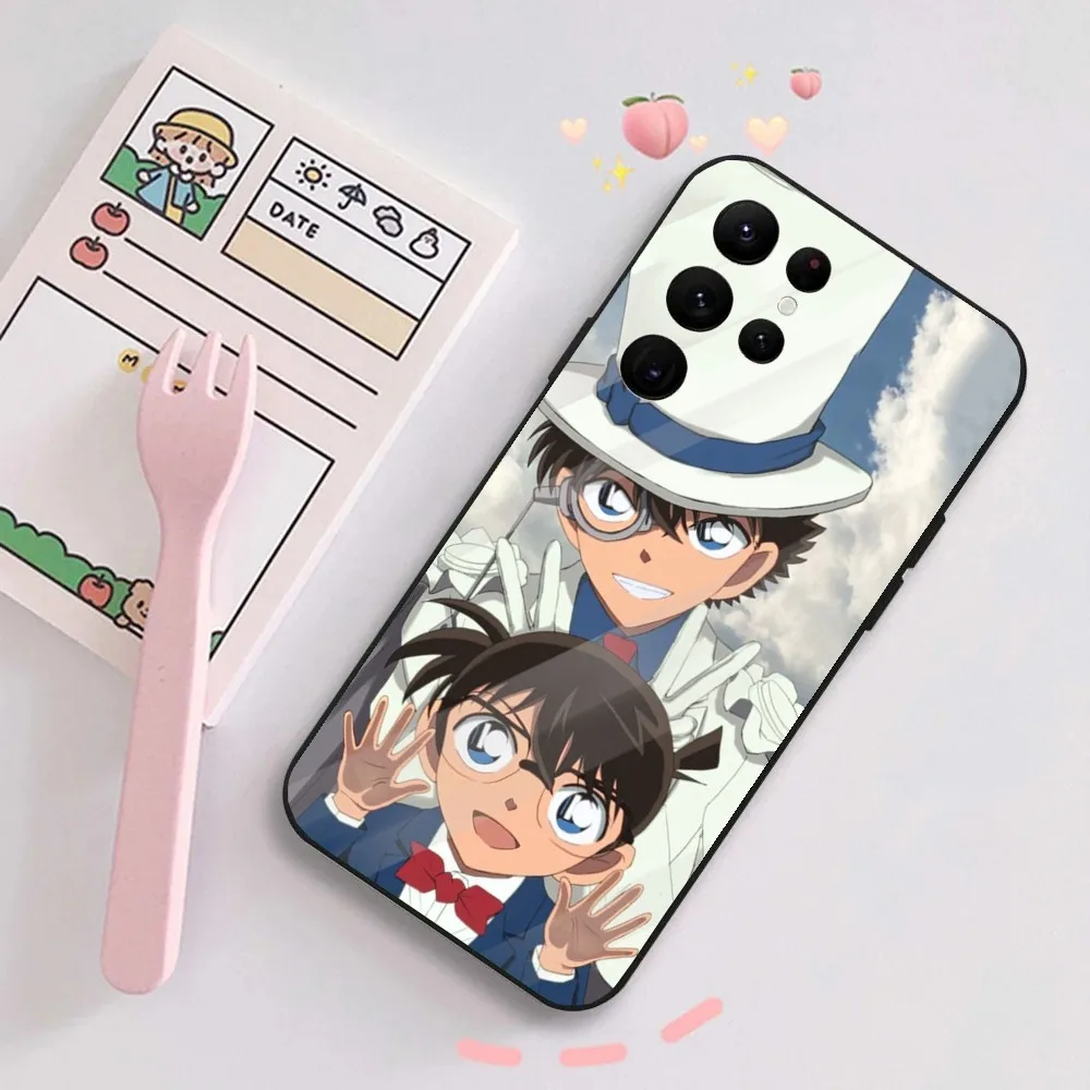 Anime D-Detective Conan Phone Case For Samsung Galaxy A20,A21s,A22,A31,A32,A52,A53,A72,73,A80,A91Soft Black Cover