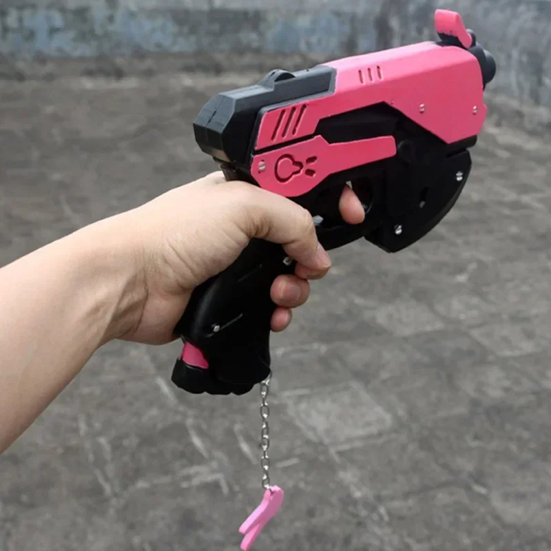 Game D.VA Cosplay Gun OW DVA Cosplay Weapons Prop Accessories PU Foam Toy Pistol Gun Halloween Christmas Kids Gift L