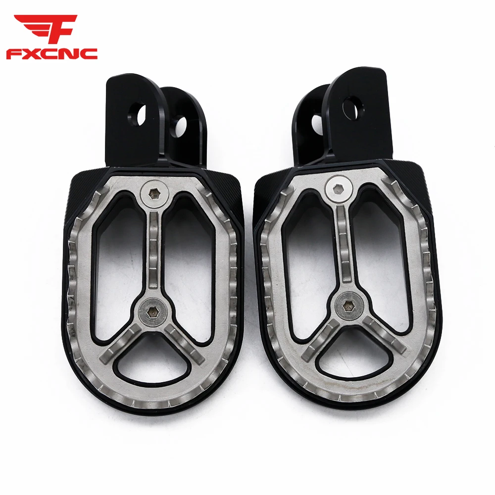 For YAMAHA TTR125 2000–2004 CNC Aluminum Motorcycle Dirt Pit Pivot Bike Sharp Teeth Foot Pegs Footpegs Footrests Pedals