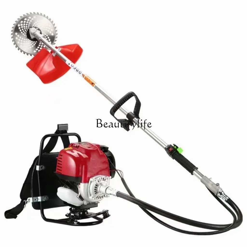 

Double pole anti-entanglement lawn mower, high horsepower hoe, cutting and mowing lawn for agricultural use