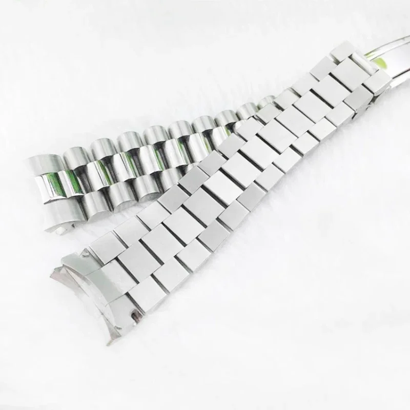 الصلبة الفولاذ المقاوم للصدأ حزام ل رولكس ل اليوبيل حزام الساعات عالية الجودة منحني نهاية حزام معدني 20 مللي متر 21 مللي متر ساعة اكسسوارات الفرقة