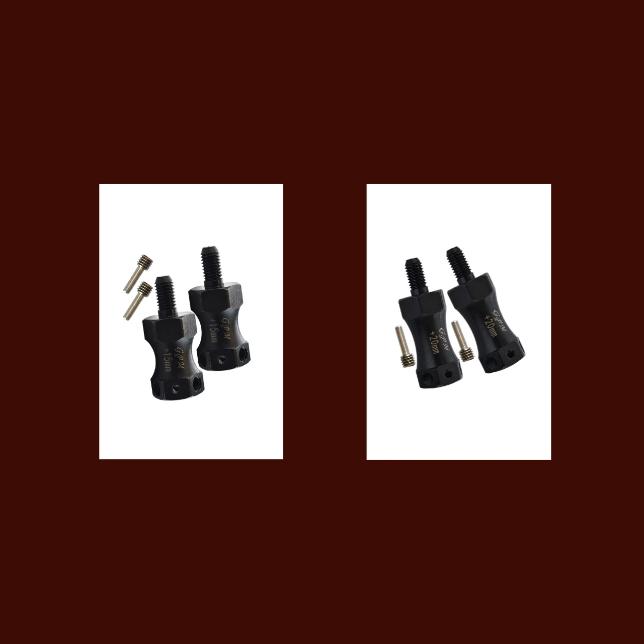 GPM gehärteter Stahl vorne/hinten verlängerter Sechskant (+15 mm/+20 mm) für LOSI 1/10 Rock Rey,aja Rey